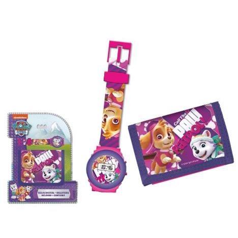 Paw Patrol Skye & Everest Wristwatch & Wallet Set £8.99